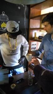Suluja coffee tasting with J boy